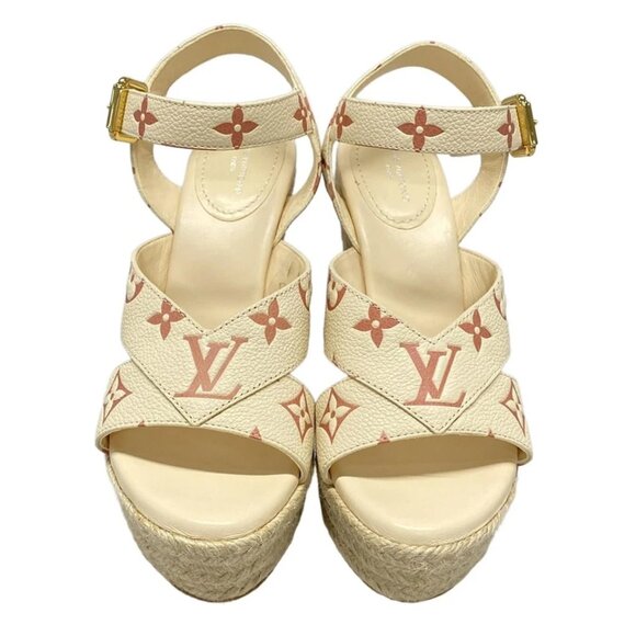 LOUIS VUITTON Starboard Line Sandals - Cream Pink Women's Sandals 728-072925 - Picture 5 of 11